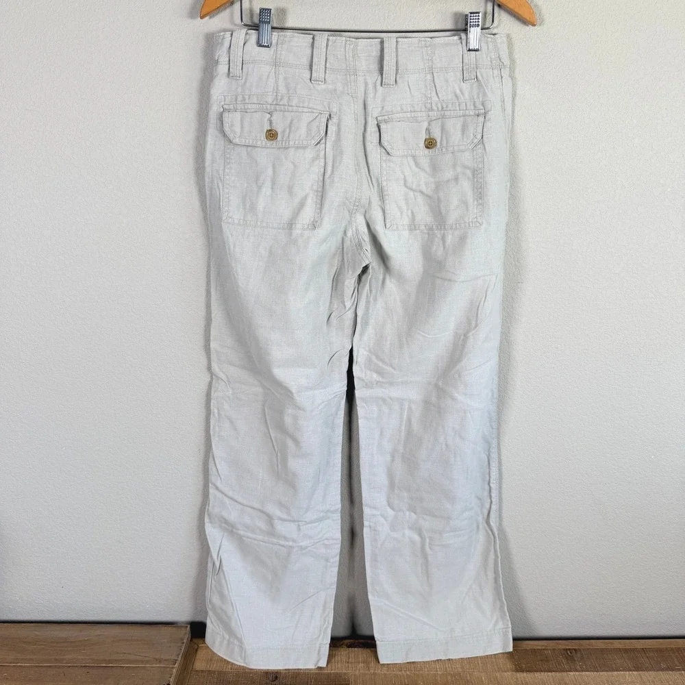 Vintage Banana Republic Linen Blend Pants Mens Actual 30x30‎ Beige Straight Leg